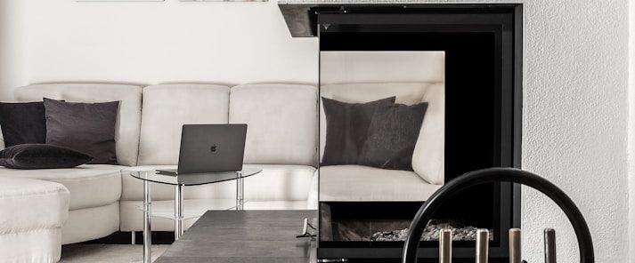 Living Room and Laptop